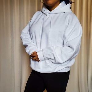 White Hanes hoodie